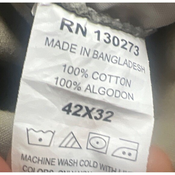 Wrangler Authentics Men's 42X32 Cargo Pant Regular Fit Straight Leg Cotton Beige - Picture 5 of 10